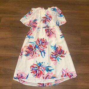 NEW ATHROPOLOGIE Floral Strapless Dress